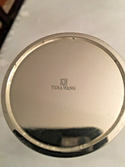 2 Vera Wang Love Knots Champagne Flutes Wedgewood Silver Plate Base 10 5/8″ Tall