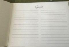 Vintage Hallmark 25th Anniversary Guest Book comes w box 5×8