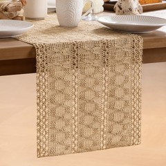 MLMW Boho Table Runner 72 inches Farmhouse Rustic Vintage Home Decor Burlap D…