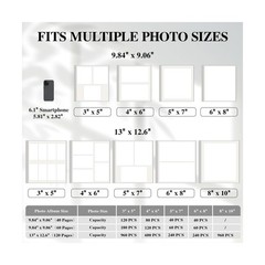Vienrose 9.84×9.06 Inch Small Self-Adhesive Photo Album Linen C… FAST USA SHIP