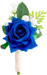1 pc Ivory Rose Men Boutonniere for Wedding Groom Groomsmen Artificial Flower…