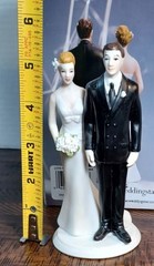 Weddingstar The Love Pinch Bridal Couple Porcelain Figurine Wedding Cake Topper