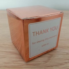 24x Rose Gold Pink Personalized Gift Label Wedding Birthday Favor Box Stickers