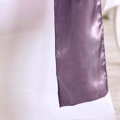 10 Amethyst Satin CHAIR SASHES Ties Bows Wedding Ceremony Reception Decorations