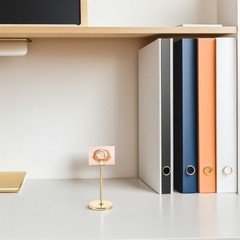 Elegant Golden Wire Table Number Holder with Stable Design for Home and Party
