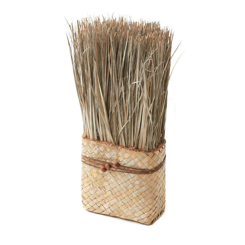 Large Natural Dried Grass Basket Topiary | 2 Pieces
