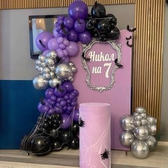 Balloons, 12 Inch Dark Purple Light Balloons with Metallic Purple Purple Black