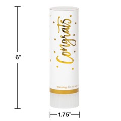 48 Wedding Confetti Cannons! Congrats Poppers! Save! Biodegradable confetti