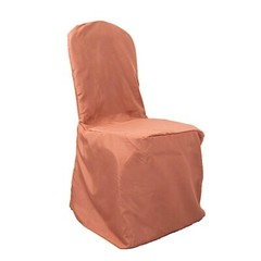 50 Terracotta Polyester BANQUET CHAIR COVERS Wedding Party Reception Decorations