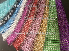 4.5″ x 1Yard Wedding Decoration Supplies Rhinestone Diamond Wraps Ribbon Mesh
