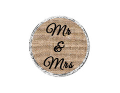108 wedding favor hershey kiss labels stickers burlap, rustic, country, barn
