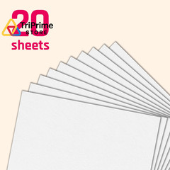 20 Sheets, 130 lb (350 gsm) – Thick Heavy White Cardstock, 20 Pieces,