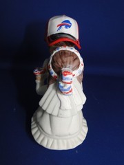 New Buffalo Bills Kissing Bride & Groom Wedding Cake Top figurine with cap