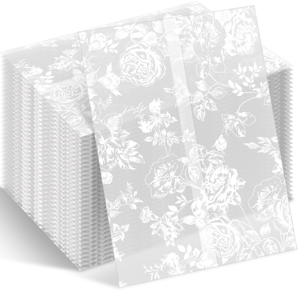 Fullhawl 100 Pcs Vellum Jackets Bulk for 5×7 Invitations 5 x 7 inches, rose