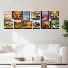 8×10 Black Picture Frames Set of 12 for Displaying 8 x 10 Photos, Multi 8×10 …