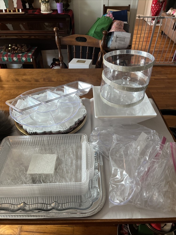 Misc Serving Dishes For Shower Or Wedding. See Description For quantities