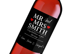 Personalised Wine Bottle Label, Perfect Wedding/Marriage Gift/ any occasion!!