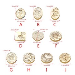 Lily-Flower Sealing Wax Stamp Paint Seal Head Flower Wax Seal Stamp for Kid