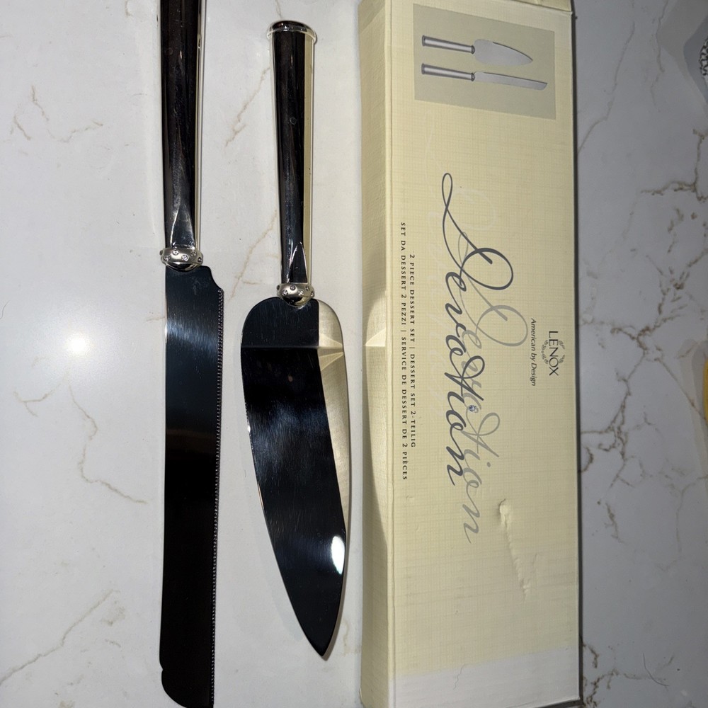 Lenox Two Piece Dessert Set – Used Once Excellent Condition