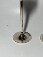 Vera Wang Love Knots Wedgwood Toasting Champagne Flutes Silver Love Knots Bows