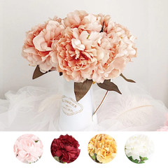 2 Bushes 17″ Silk Artificial Peony Flowers Bouquets Wedding Party Decorations