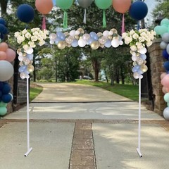 Square Arch Backdrop 2m × 2m White Galvanized Iron Wedding Party Stand