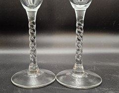 Bride and Groom Wedding Claddagh Champagne Flutes Robert Emmet Co Twisted Stem