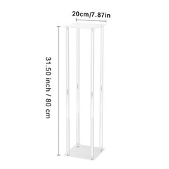 Acrylic Wedding Flower Stand Tall Display 2 Count Easy Assembly Sturdy Decor New