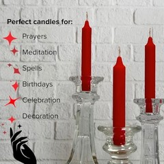 Red 5 Inch Ritual Taper Candles – Bulk – 24 Pack – Mini Taper Candles