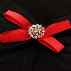 Wedding Ring Pillow Wedding Ring Cushion Ring Bearer Pillow，Black & Red，7.8 7…