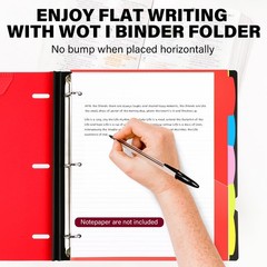 WOT I Telescoping Project Organizer 2-Pack, Refillable Binder with Dividers a…