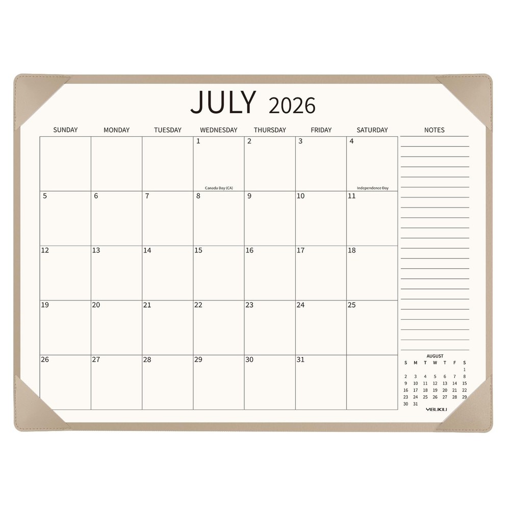 Desk Calendar 2026-2027 Large 22×17 inch, July 2026 to December 2027, 18 Mont…
