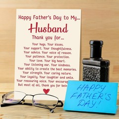 Funny Fathers Day Card Gift from Wife, Sweet Fathers Day Cards for Husband, T…