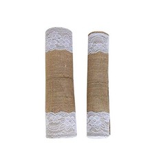 Awtlife 12 x 120 Inch Burlap Table Runner for Wedding Bridal Shower Baby