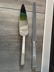 Vera Wang Wedgwood Love Knot Wedding Cake & Trowel Serving Set Bridal Engraved!