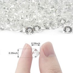 500PCS Clear Glass Diamonds Mini Crystals Vase Fillers Wedding DIY Crafts