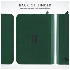 Vault X 4 Pocket Zip Binder 160 Cards Exo-Tec Material 20 Side-Loading Pages