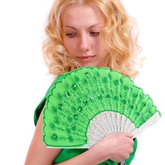 Vicenpal 36 Pcs Peacock Hand Fans Bulk for Women Folding with 36 Bright