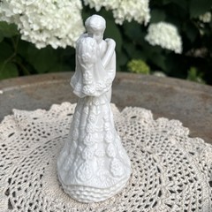 Bride & Groom First Dance Wedding Cake Topper Keepsake Figurine White