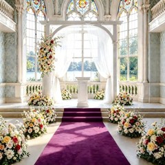 Purple Carpet Runner for Party Aisle Runner for Wedding Ceremony Outside 4×20