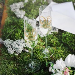 30th Anniversary Champagne Flutes, 2 Count (Pack of 1), anniversary