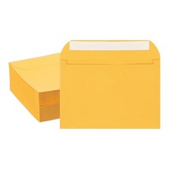 100 Pcs Self Sealing Invitation Envelopes 7.8×5.5 Inch A7 Gold