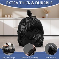 Small Trash Bags 4 Gallon – 0.94 Mil Thick 220 Count Heany Duty 15 Liters Bla…