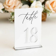 Acrylic Table Numbers Wedding Table Decor Wedding Signage Table Numbers