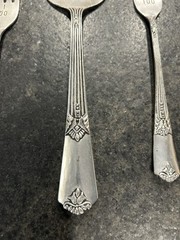 Mud Pie Silver Wedding Cake Server And Fork Set Used Once BIN B