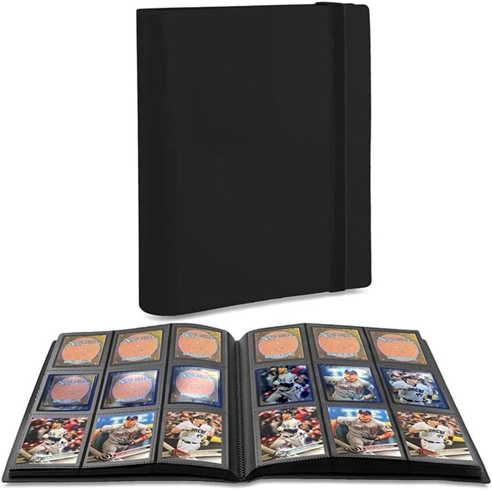 Trading Card Binder, 9-Pocket Sports Card Album Holder for TCG, MTG, Yugioh, …