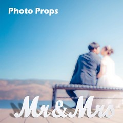 Sturdy Wooden Mr & Mrs Wedding Sign, Perfect for Indoor & Outdoor Celebration