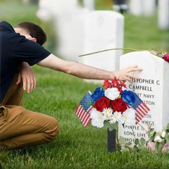 Nikuoan 13.8» 4th of July Artificial Red White Blue Normal, &