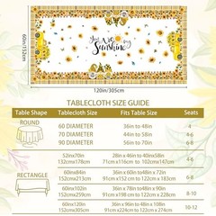 Tablecloth 60×120 Inch Rectangle, You are 60″ x 120″ (Rectangular) Sunflower