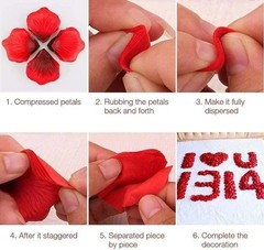 2000/100Pcs Artificial Rose Petals Silk Wedding Valentine Decor